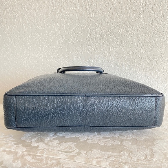 Burberry navy leather laptop bag - Picture 3 of 13